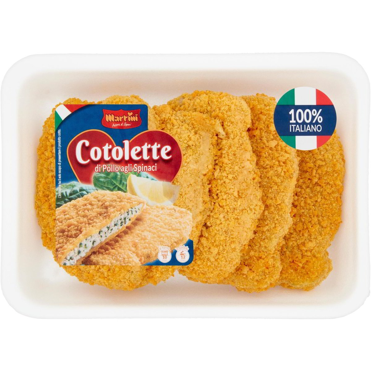 Cotolette di pollo agli spinaci spinacette MARTINI ALIMENTARE