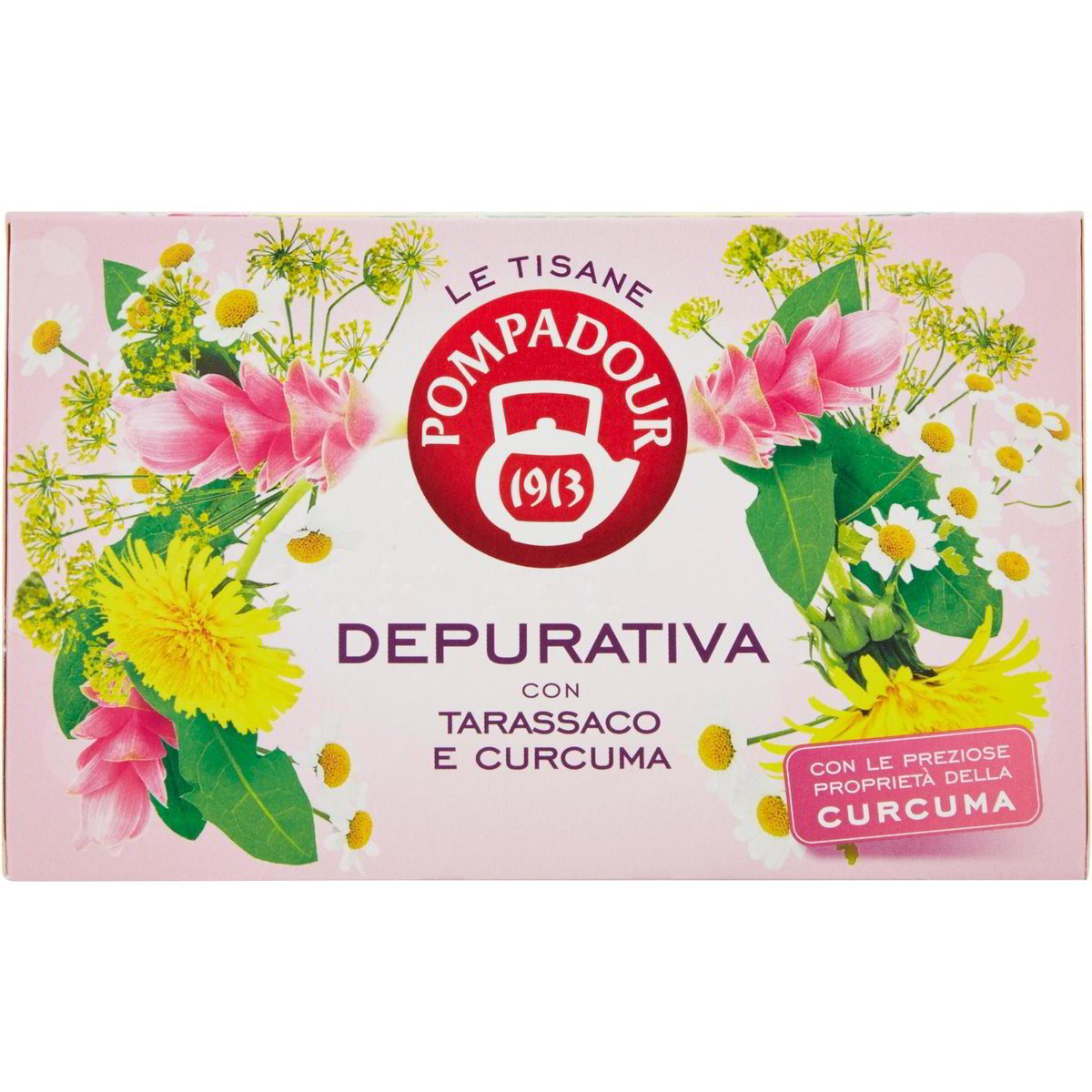 POMPADOUR Tisana depurativa con tarassaco e curcuma, 15 pz Acquisti online  sempre convenienti