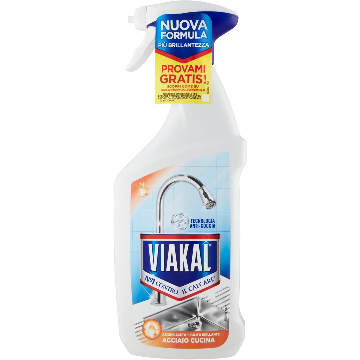 Anticalcare spray acciaio cucina con aceto x2 VIAKAL 2 X 800 ML - Coop Shop