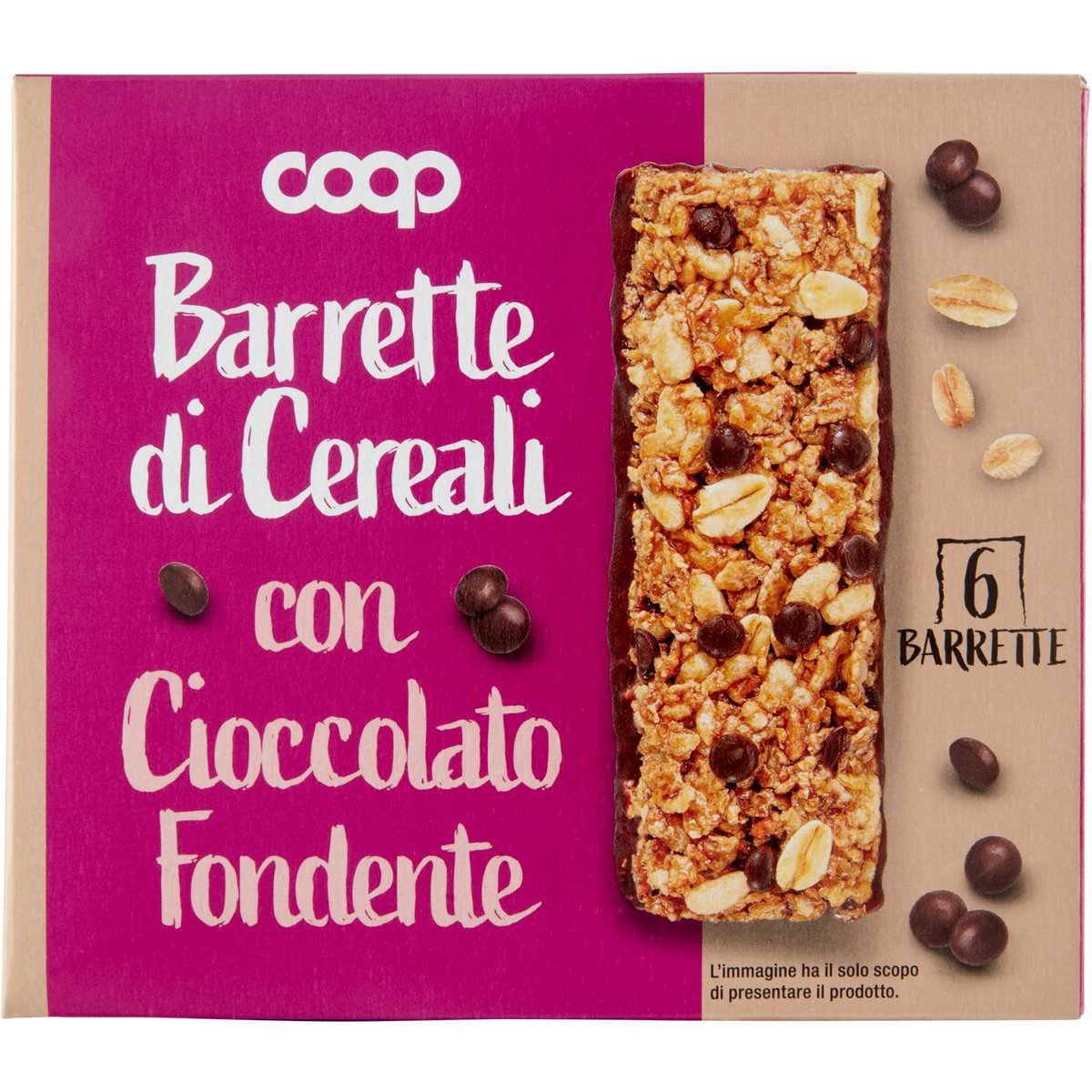 Barrette di cereali al cioccolato fondente COOP 6 X 21 G - Coop Shop