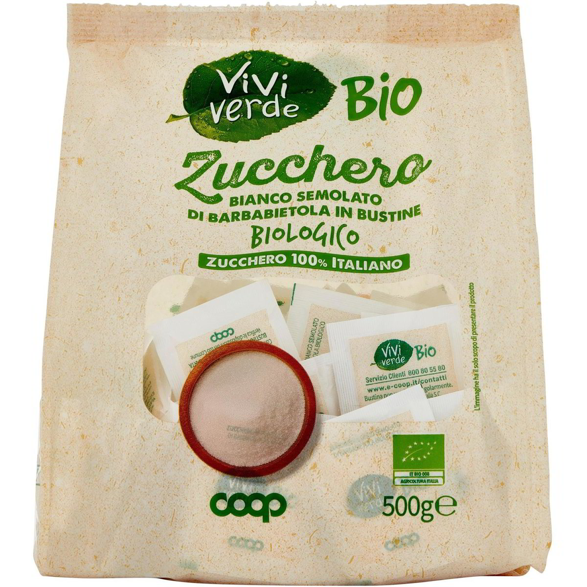 Zucchero Bianco Semolato Di Barbabietola Bustine Coop Vivi Verde G Coop Shop