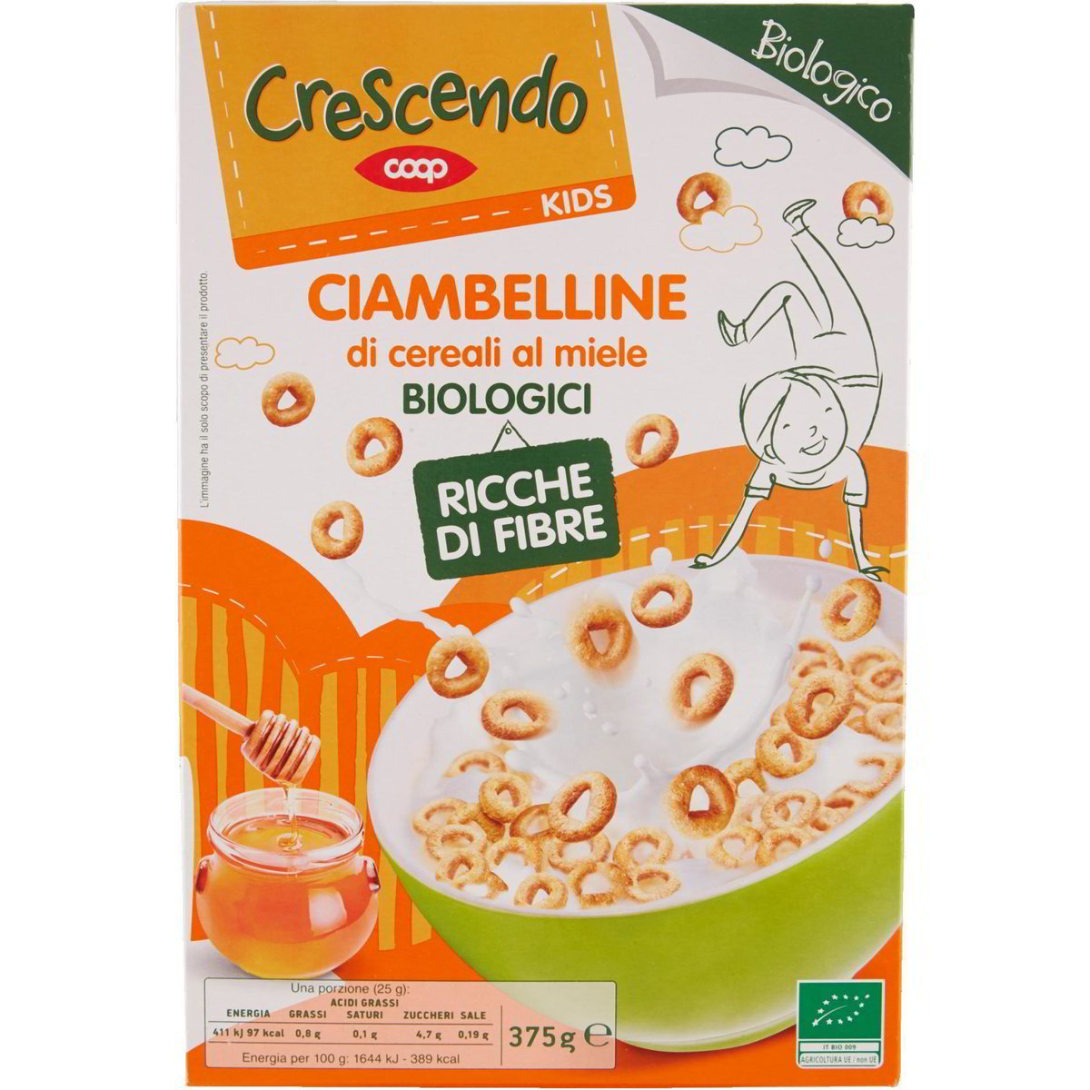 Cereali ciambelline con miele COOP - CRESCENDO KIDS 375 G - Coop Shop