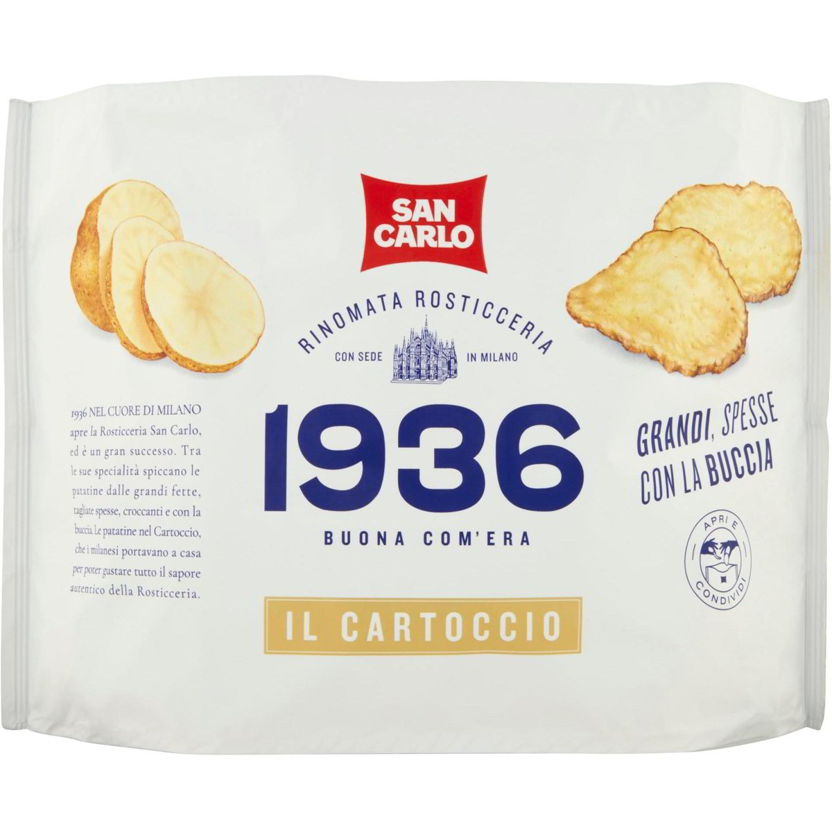 Patatine 1936 Il Cartoccio SAN CARLO 170 G - Coop Shop