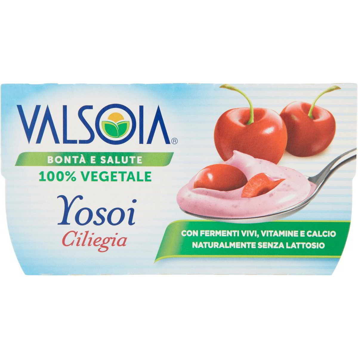 Yogurt di soia alla ciliegia yosoi VALSOIA 2 X 125 G - Coop Shop