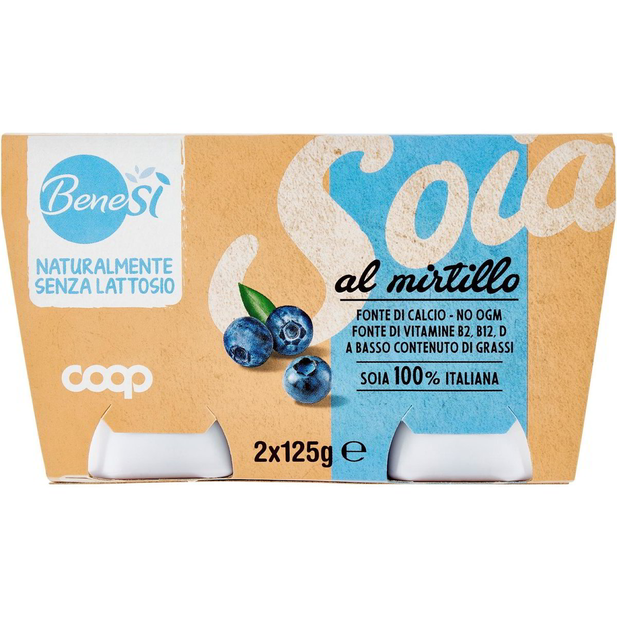 Yogurt di soia al mirtillo sojayo COOP - BENE SI' 2 X 125 G - Coop