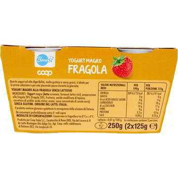 Yogurt intero alla fragola COOP 2 X 125 G - Coop Shop