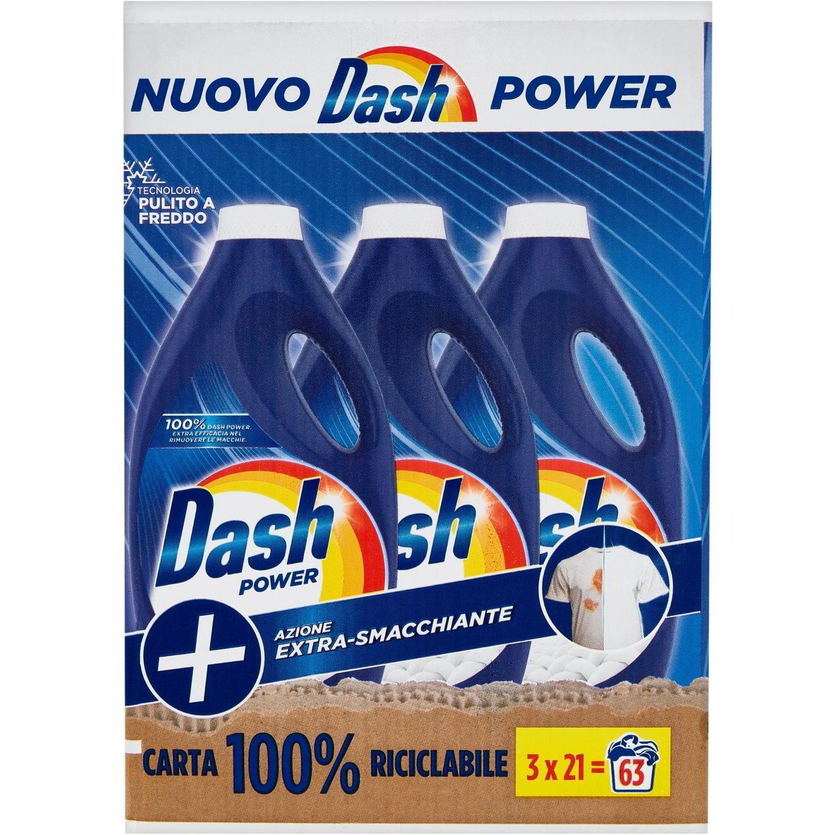 DASH - Power Azione Extra-Smacchiante - Detersivo Liquido Per