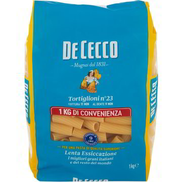 Tortiglioni n.23 DE CECCO 1000 G - Coop Shop