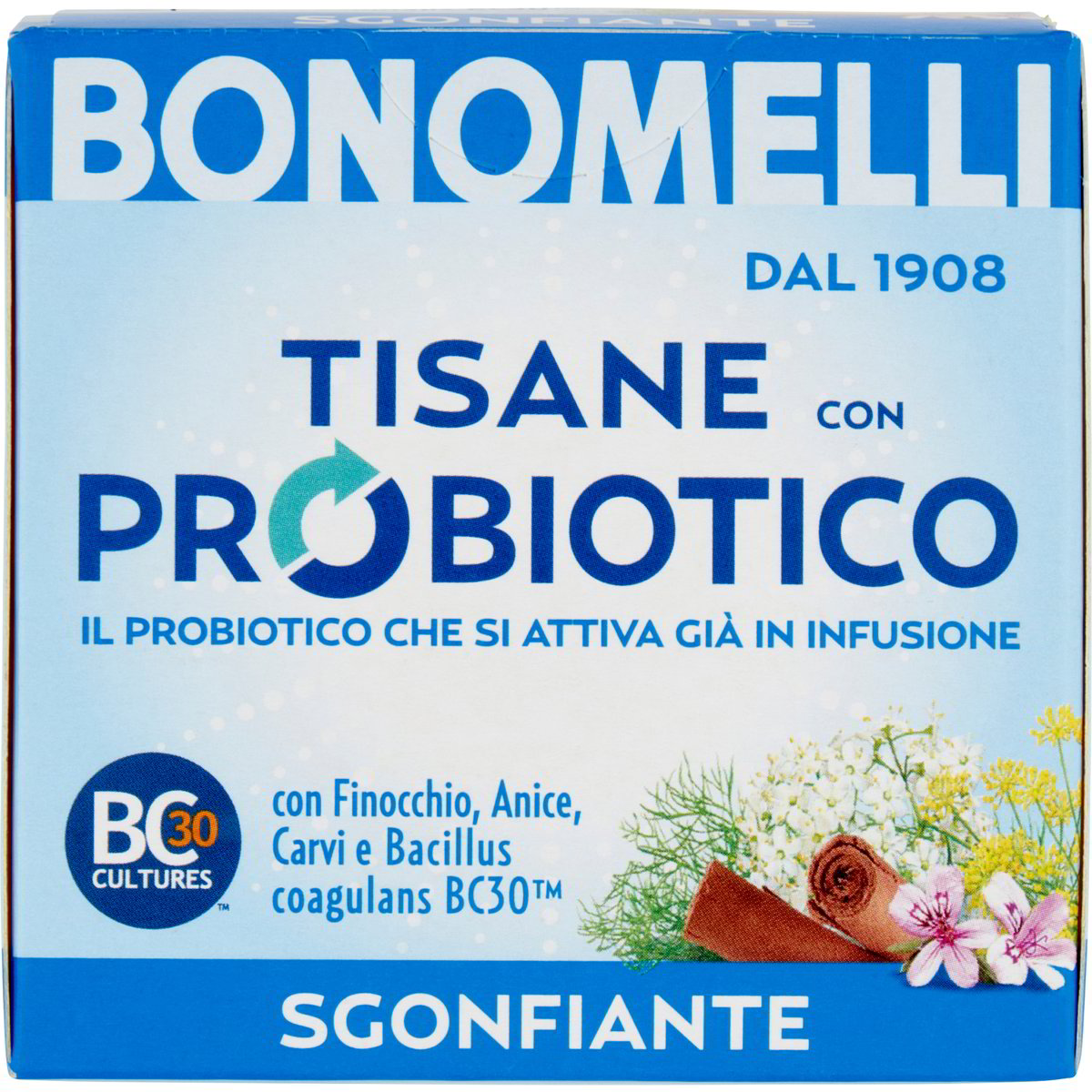 Tisana con probiotico sgonfiante x10 filtri BONOMELLI 20 G - Coop Shop