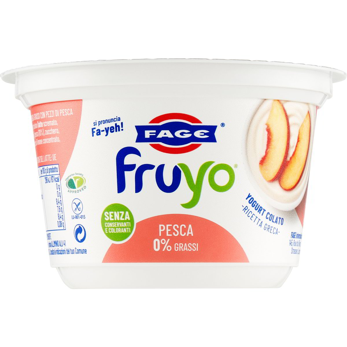 Yogurt greco fruyo 0% grassi con pezzi di fragola FAGE 170 G - Coop Shop