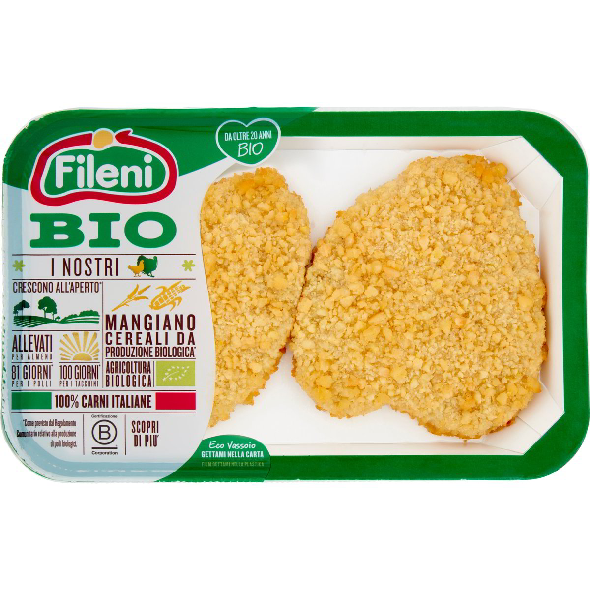 Pollo Cotolette Con Spinaci FILENI 220 G - Coop Shop