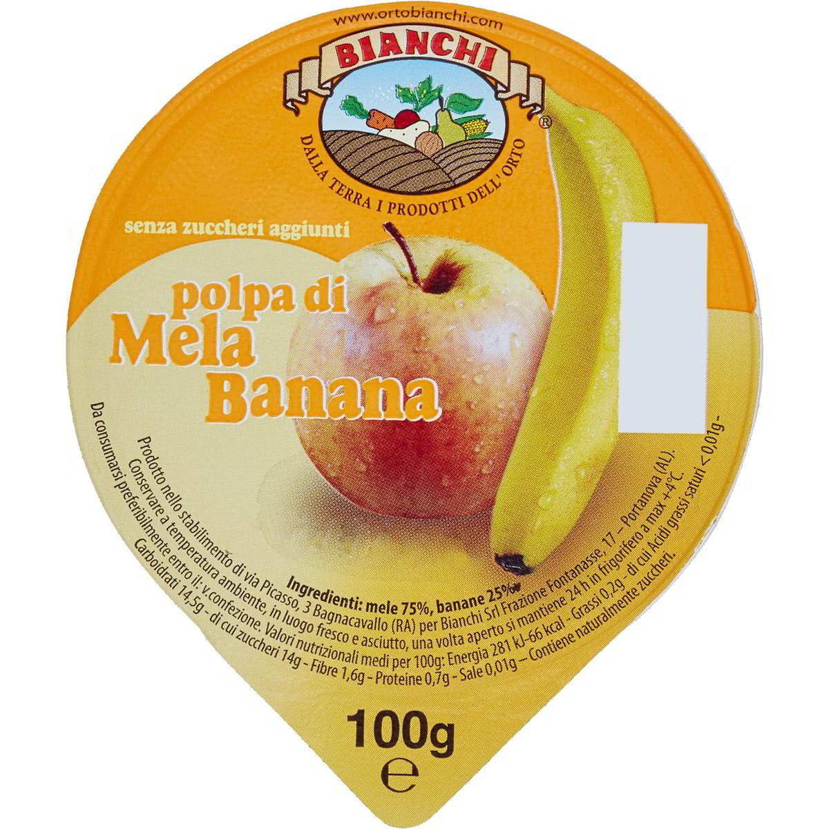 Polpa di mela e banana BIANCHI 100 G - Coop Shop