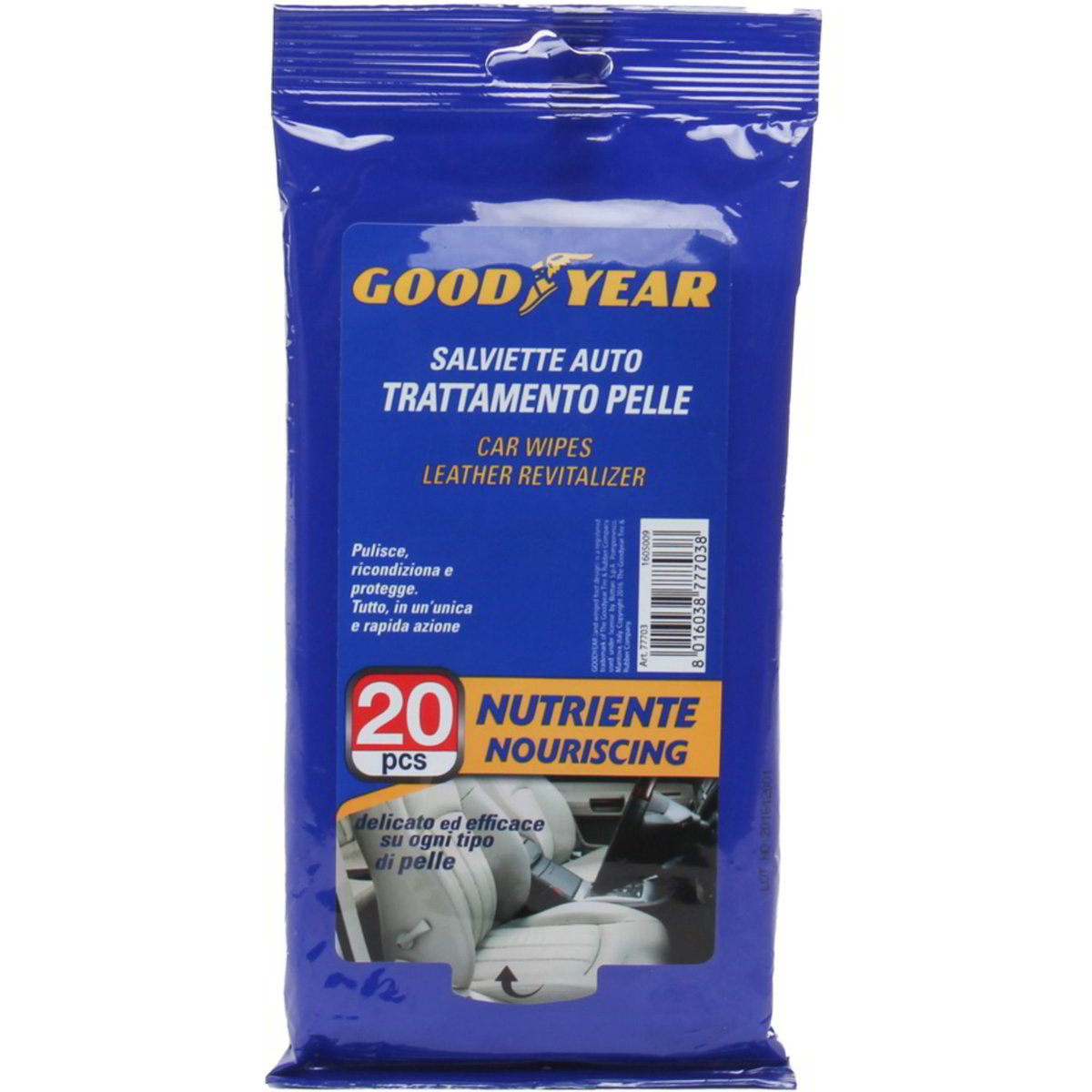 Automobile salviette trattamento pelle x20 GOODYEAR 1 PZ - Coop Shop