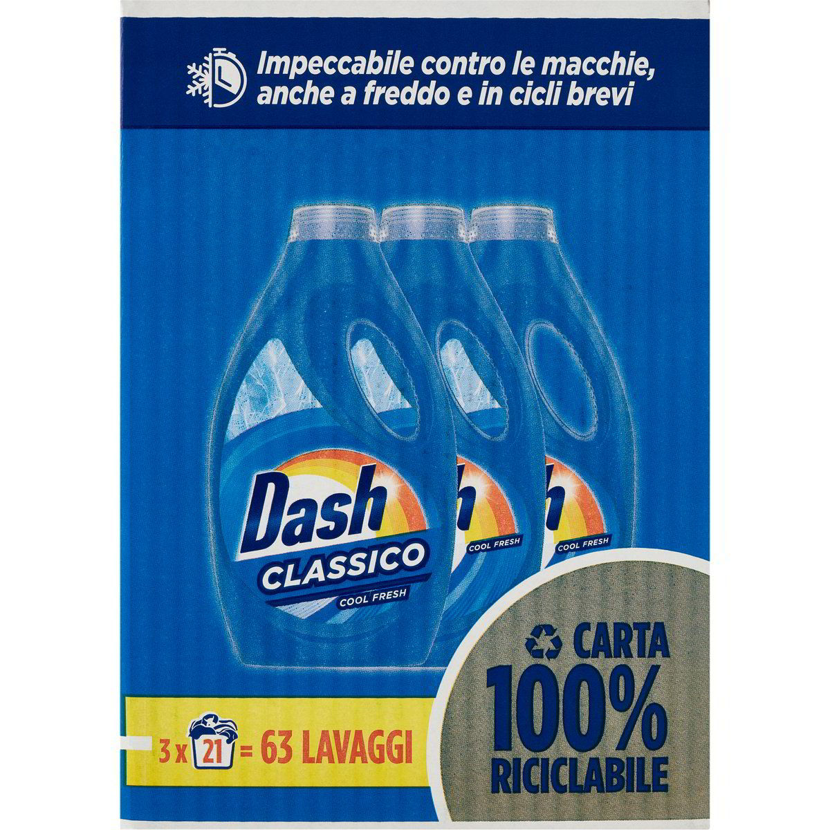 Detersivo lavatrice pods 3in1 classico 66 lavaggi DASH 1782 G - Coop Shop