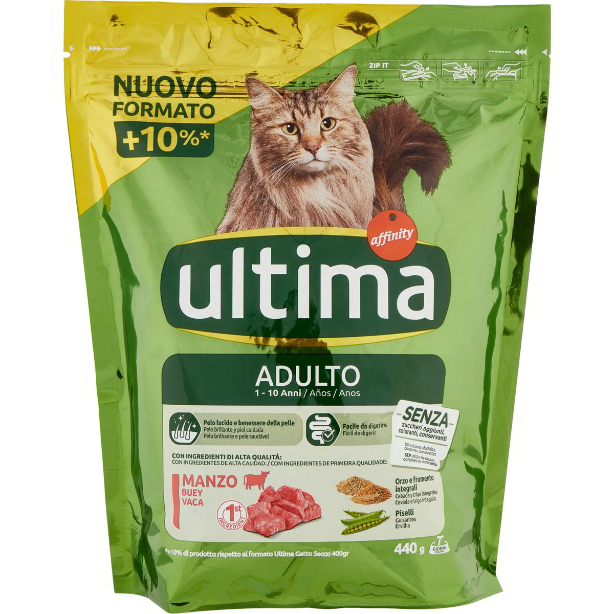 Crocchette per gatti adulti manzo/riso AFFINITY - ULTIMA 440 G - Coop Shop