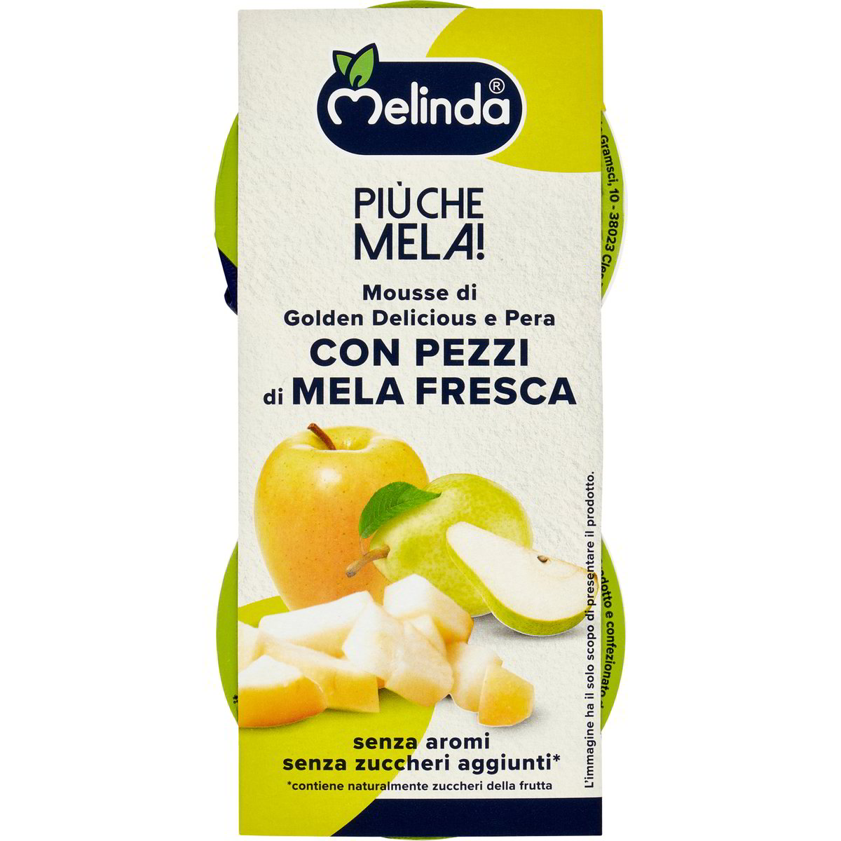 Mousse di mela integrale e pera MELINDA 200 G - Coop Shop