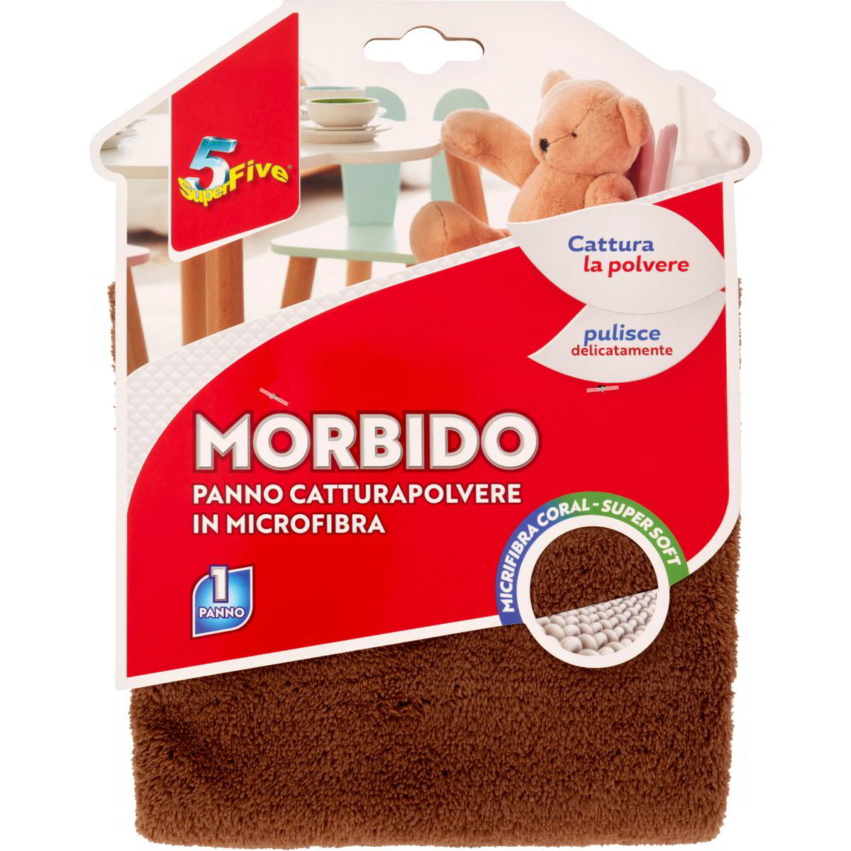 Panno in microfibra morbido polvere cm 35 x 35 SUPER FIVE 1 PZ - Coop Shop