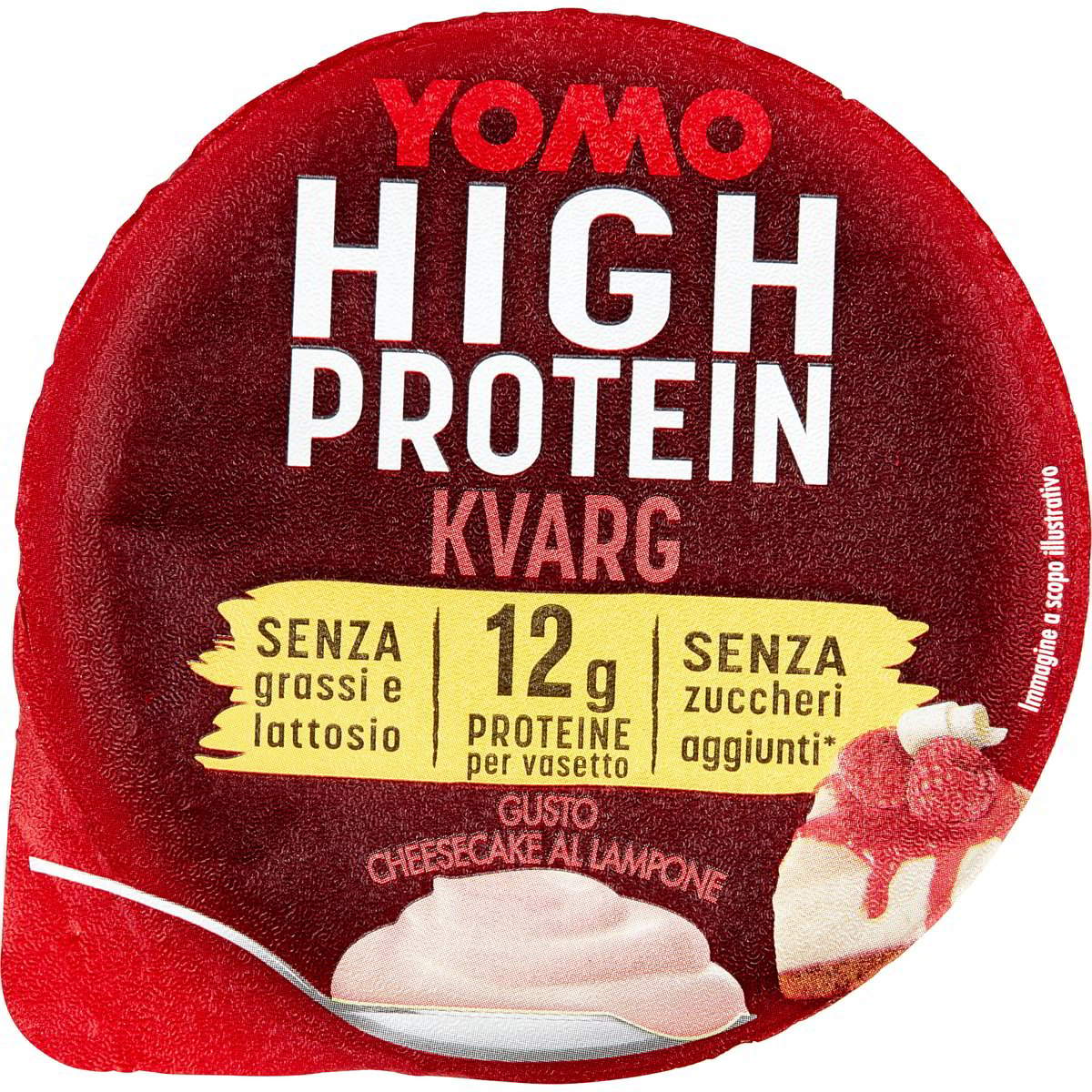 Yogurt proteico vegano al lampone