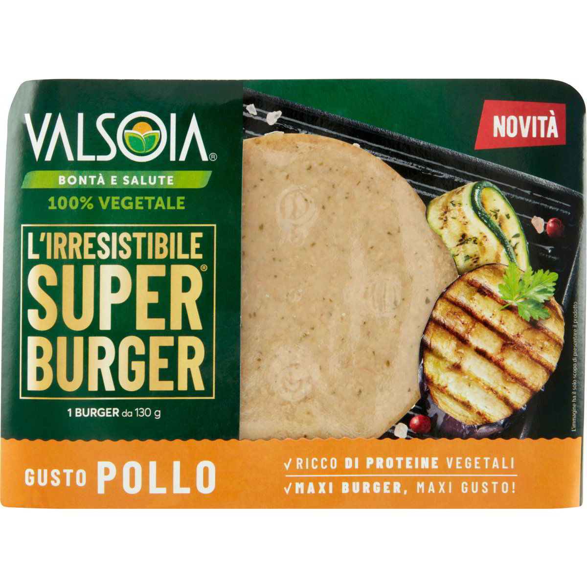 Burger vegetale gusto pollo VALSOIA 130 G - Coop Shop