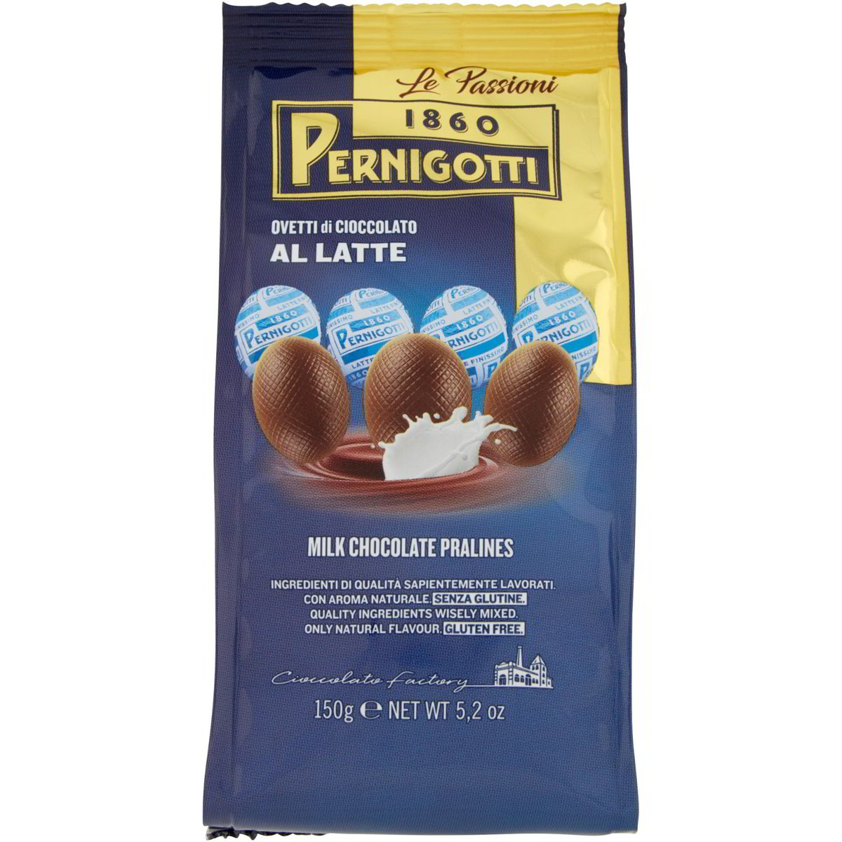 OVETTI DI CIOCCOLATO AL LATTE PERNIGOTTI 150 g in dettaglio