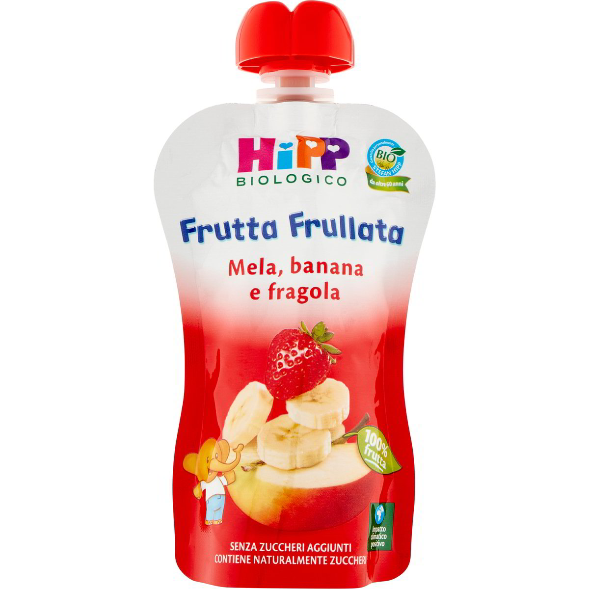 Omogeneizzato frutta frullata mela/banana/fragola HIPP 90 G - Coop Shop