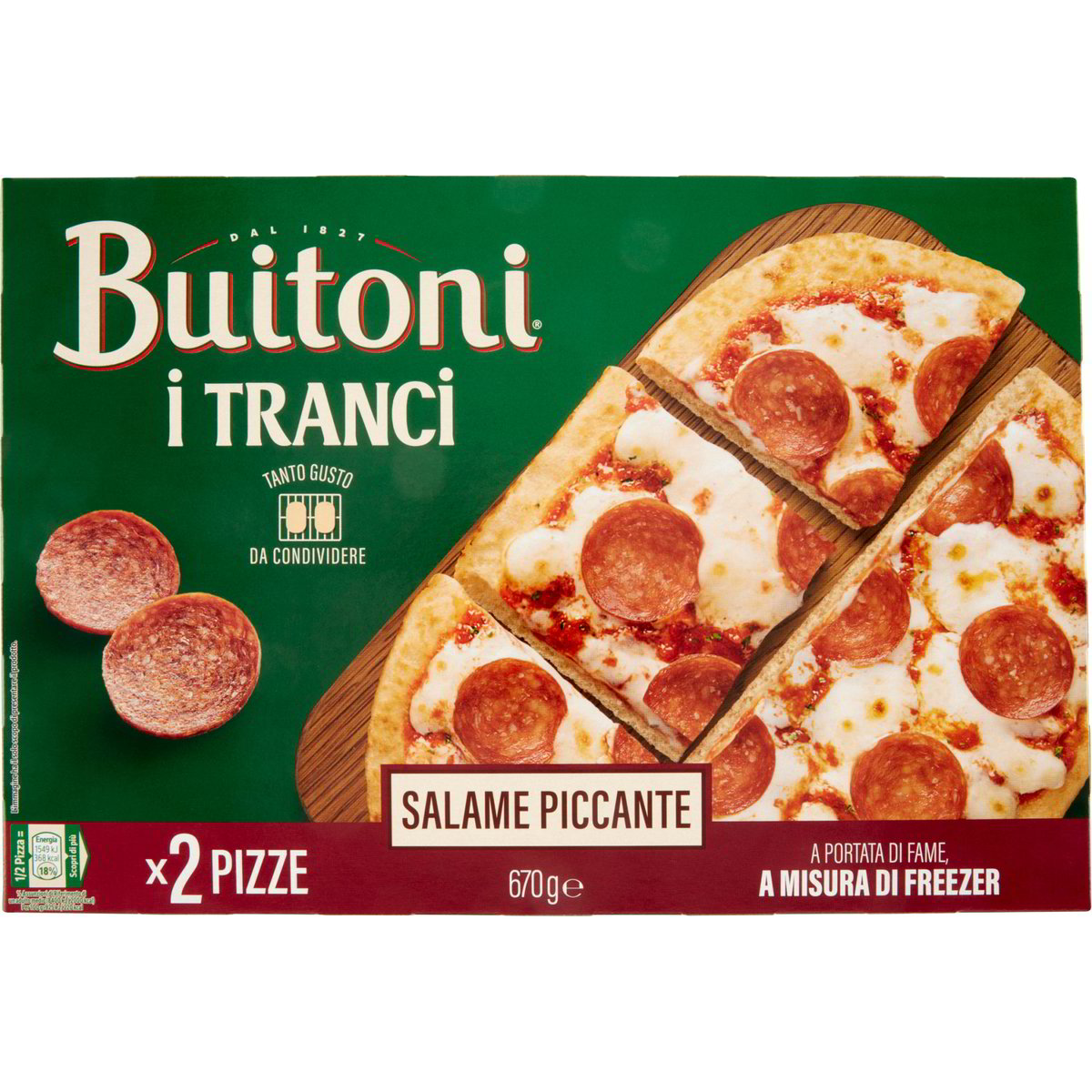 Pizza Surgelata Alla Seconda Salame Buitoni 670 G Coop Shop