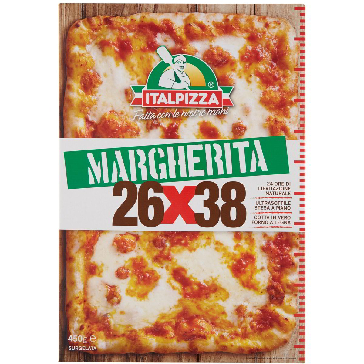 Rustic alta margherita pizza surgelata - Italpizza - 420 g