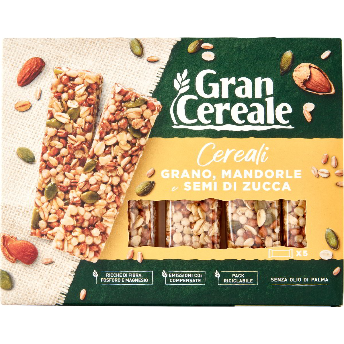 Barrette gran cereale cocco/cioccolato/mandorle MULINO BIANCO 112 G - Coop  Shop