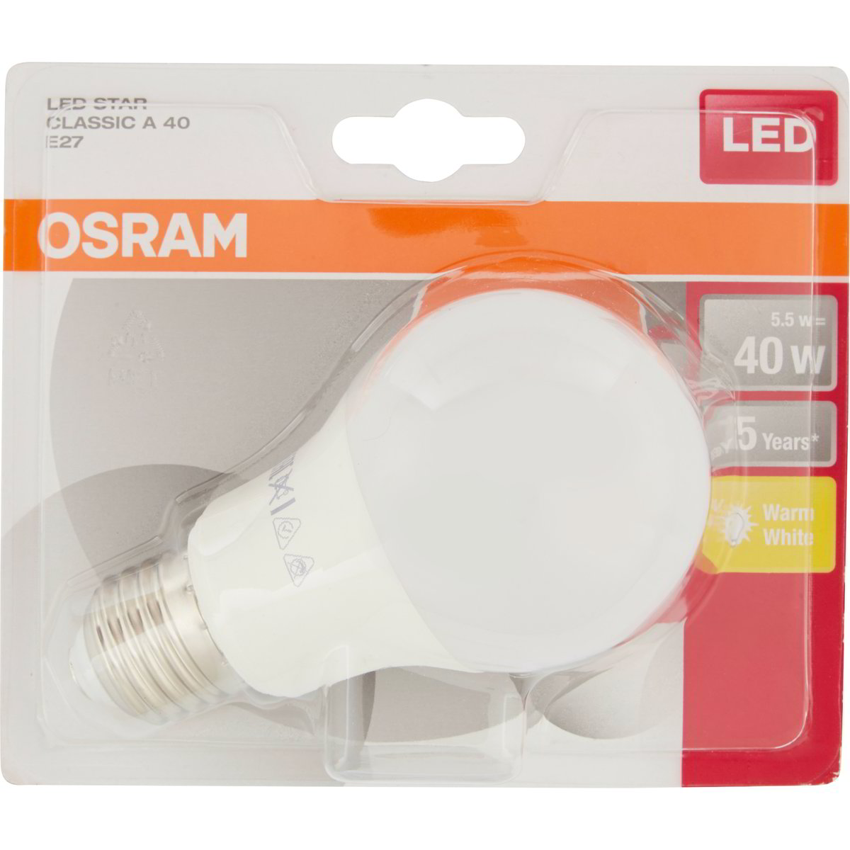 Lampadina Led Star Classic A 40 Warm White 40w E27 OSRAM 1 PZ - Coop Shop