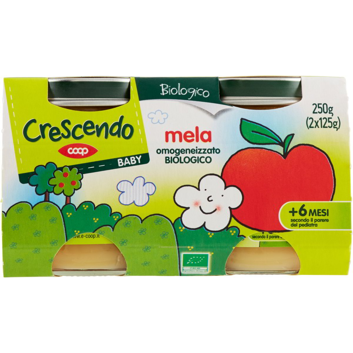 Omogeneizzato mela COOP - CRESCENDO 2 X 125 G - Coop Shop