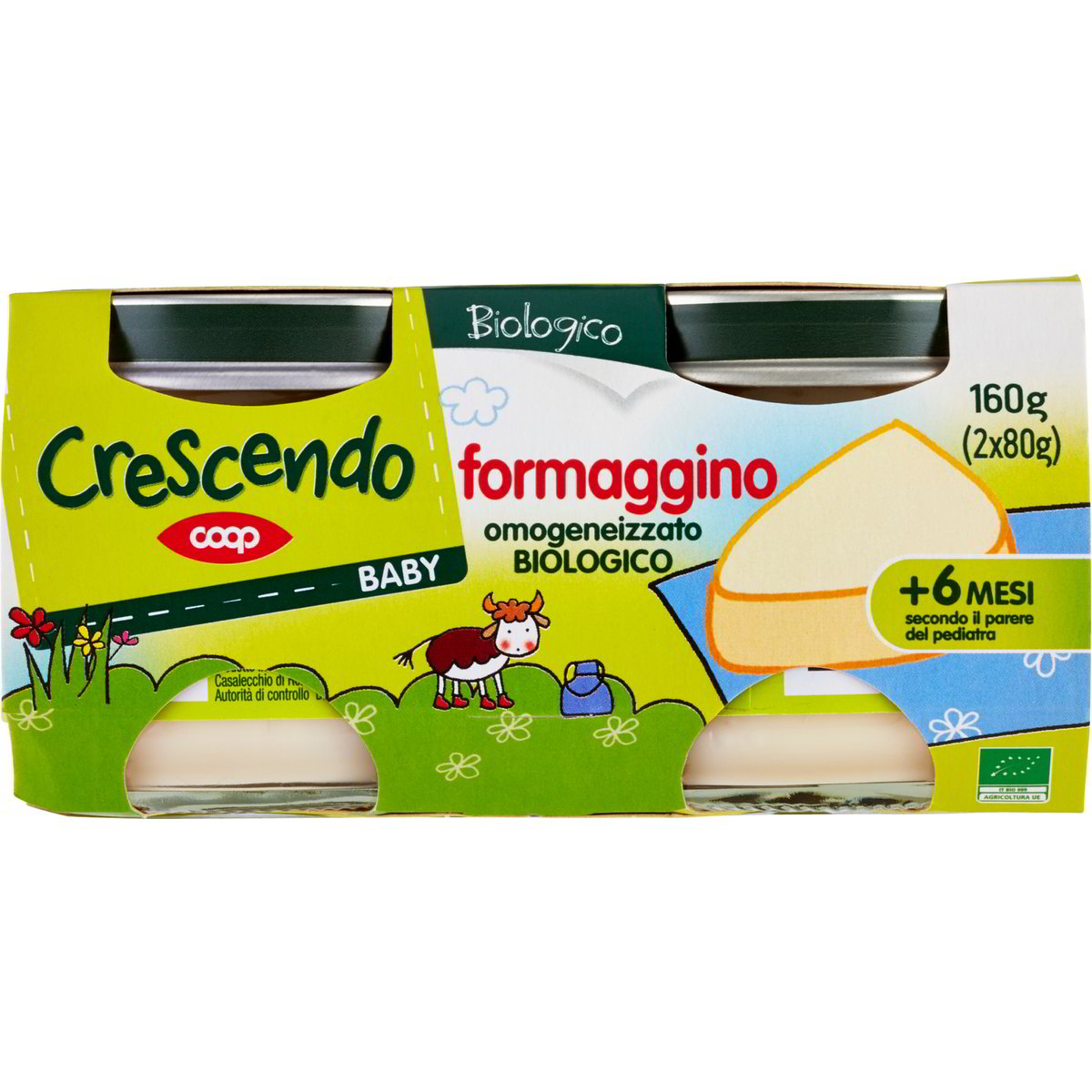 Plasmon Omogeneizzato Formaggino 2X80g