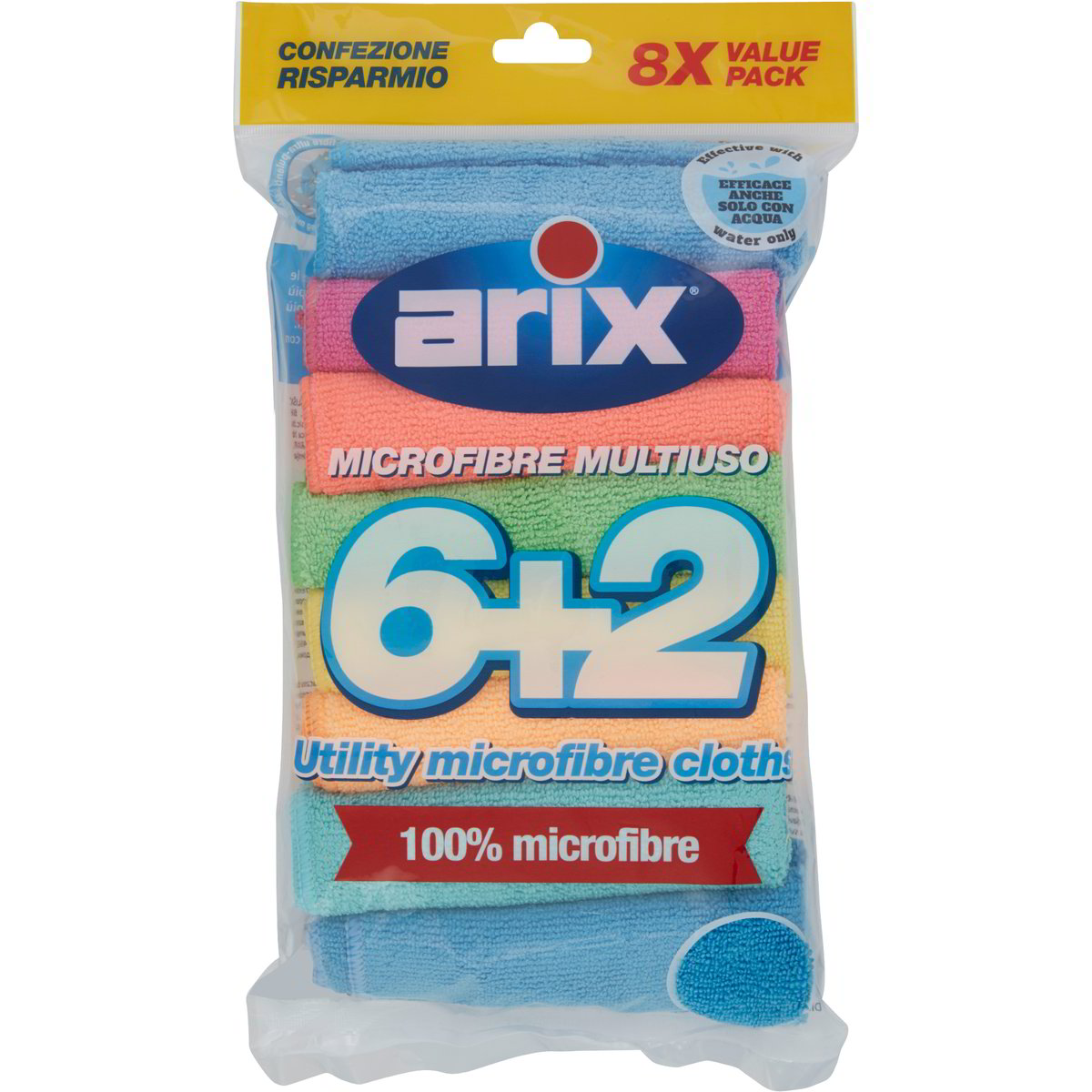 Panni Microfibre Multiuso X8 ARIX 1 PZ - Coop Shop