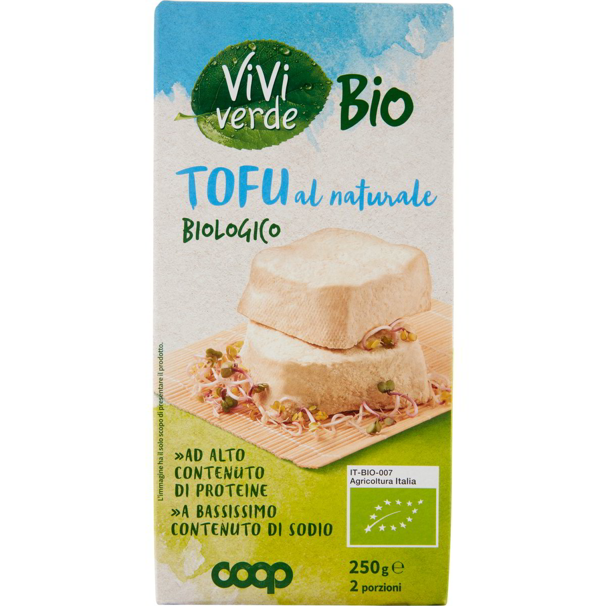 Tofu al naturale COOP - VIVI VERDE 2 X 125 G - Coop Shop