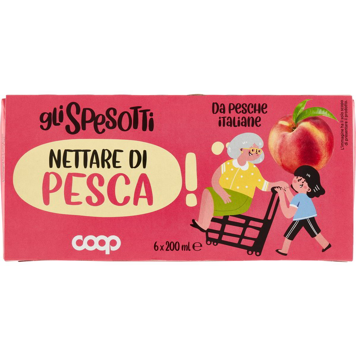 Succo pesca senza zuccheri aggiunti COOP 3 X 200 ML - Coop Shop