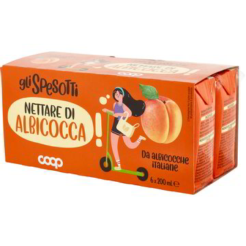 Succo nettare all'albicocca COOP - GLI SPESOTTI 6 X 200 ML - Coop Shop