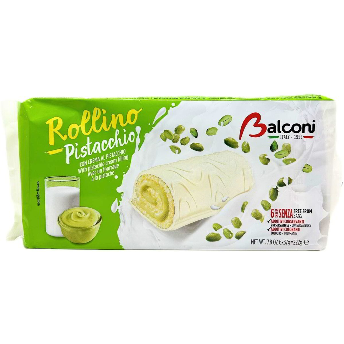 Merenda rollino al pistacchio x6 BALCONI 222 G - Coop Shop