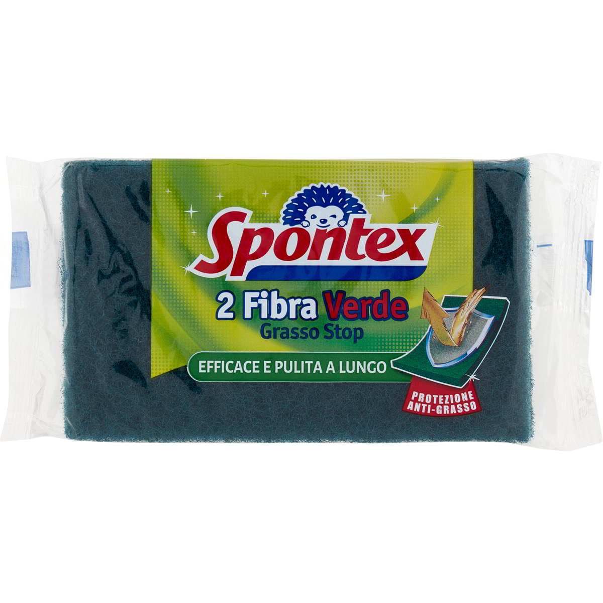 Spugna Fibra Verde Grasso Stop X2 SPONTEX 1 PZ - Coop Shop