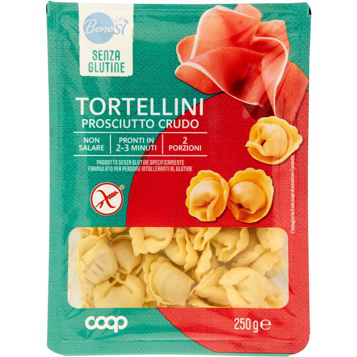 Tortellini Con Prosciutto Crudo Coop Bene Si 250 G Coop Shop